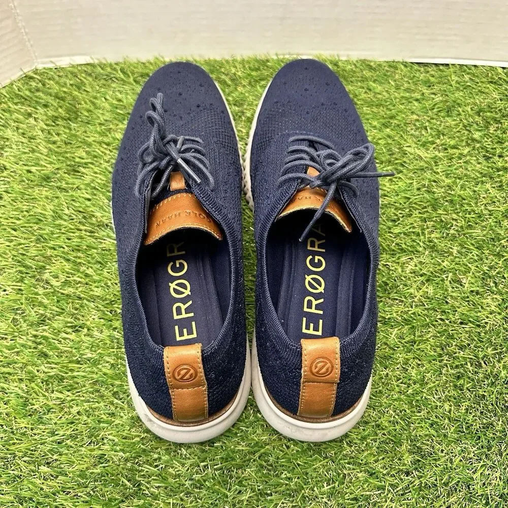 Cole Haan ZeroGrand Stitchlite Mens Size 12M C27569 Marine Blue Casual Oxfords